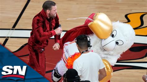 Conor overpowers mascot